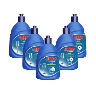 Imagem de 5 Gel Detergente Lava Louças Alto Brilho Original Jimo Concentrado Pratos Utensílios Sem Mancha Resíduos