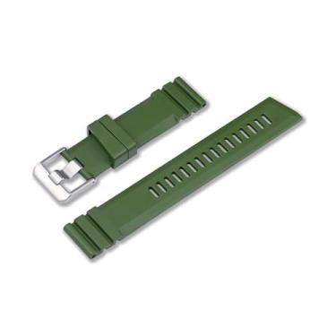 Imagem de Crafter Blue Pulseira de borracha CB51 para mergulhador profissional, ponta reta, FKM, pulseira de substituição para todos os relógios de 22 mm de largura, verde