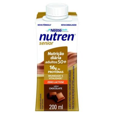 Imagem de Nutren Senior Zero Lactose Sabor Chocolate com 16g de Proteínas 200ml