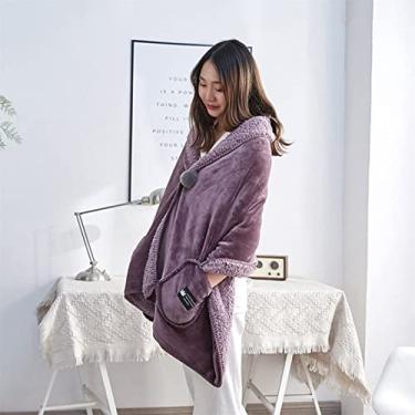 Imagem de EHVYBDX Cobertor de lazer multiuso capa cobertor para cadeira de rodas espessamento velho xaile cadeira de rodas quente mantenha o cobertor para clima frio