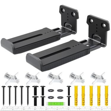Imagem de Agandax Suporte de parede Soundbar para Samsung, Sony, LG, Vizio, Bose, JBL e mais suportes de barra de som sob TV, profundidade ajustável de 9,4 a 16,3 cm, comporta até 17 kg, prateleira de soundbar