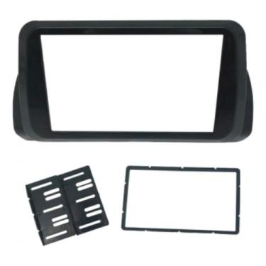 Imagem de Moldura do Painel 2 Din Fiat Argo e Cronos 2018 até 2022 Preto Padrão 