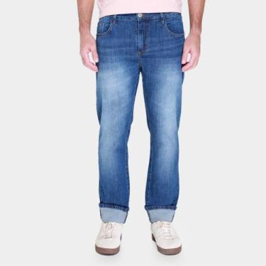 Imagem de Calça Jeans Colcci Reta Masculina, Azul, 42