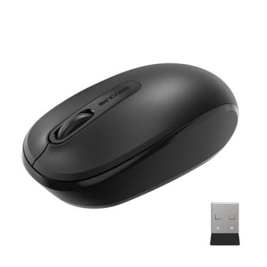 Imagem de Incase Mouse móvel sem fio 1850 – projetado pela Microsoft – compacto, confortável, para uso direito/esquerdo, bateria de 6 meses, nano transceptor, funciona com Mac/Windows 8/10/11 (preto)