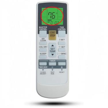 Imagem de Controle remoto de substituição universal para ar condicionado Fujitsu (Fahrenheit e luz de fundo)