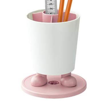 Imagem de Fecadou Suporte Para Lápis De Mesa | Organizador de Mesa Com Copo Porta-Canetas - Organizador Giratório 360° Com Design Moderno Para Material Escolar, Pincéis De Maquiagem e Uso Doméstico ou Em Sala