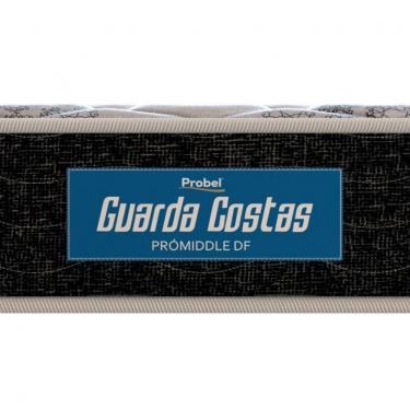 Imagem de Colchão De Solteiro Guarda Costas Promiddle Espuma D28 22X78X188Cm Probel Branco Com Preto