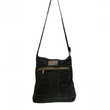 Imagem de Bolsa Feminina De Transpassar Em Jeans Zup Bege