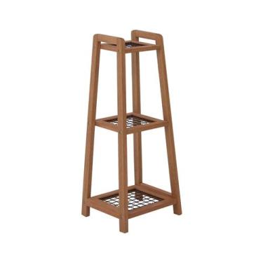Imagem de Floreira Alta Garden Tela Metal - Decorise, Natural/Preto