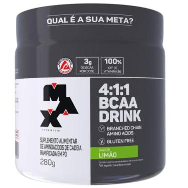 Imagem de BCAA 4:1:1 Drink Max Titanium - 280g, limão
