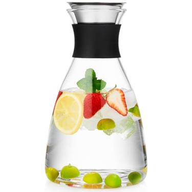 Imagem de DOPUDO Jarra De Vidro Com Tampa E Bico, Água 62 Oz, Para Quente/Fria, Café Grande, Suco, Chá Gelado Caseiro 1800Ml