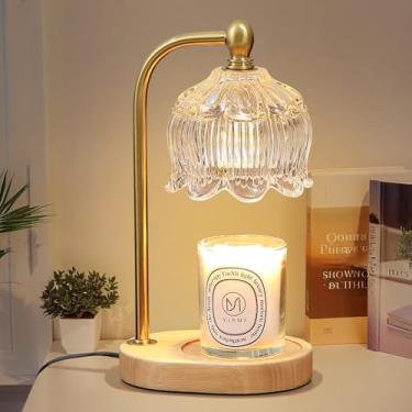 Imagem de MEIXISUE Luminária De Aquecimento Velas Sue Com Temporizador Regulável, Latão Antiga, Luz Cera Derretida Para Jarra, Presentes Dia Das Mães/Aniversário/Natal Mãe/Esposa, Decoração Casa, 2 Lâmpadas