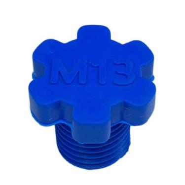 Imagem de Parafuso Bujão Óleo Motor Silicone Azul Rosca 13 Mm Motos - Blugbor