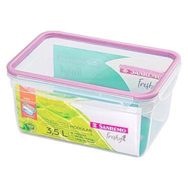 Imagem de Sanremo - Pote Plástico Hermético de 3,5 Litros e Tampa com Travas, Linha Freshy