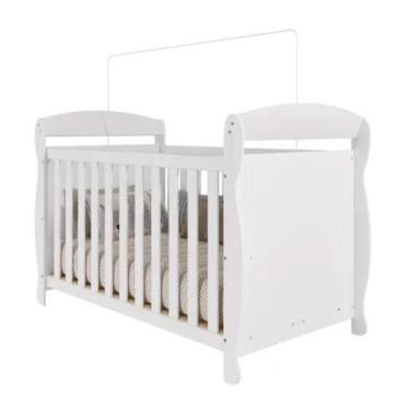 Imagem de Berço Americano Marquesa 100% Mdf 3 Em 1 Mini Cama Peroba, Branco