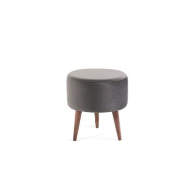 Imagem de Puff redondo puff - 50cm - Genial Decor, Courino Preto (Dolaro)