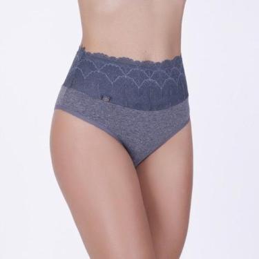 Imagem de Calçola de Algodão Egípcio com Barra Renda Forrada e Cavada nas Costas