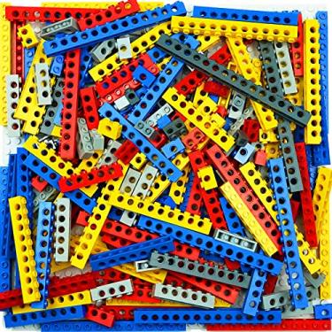 Imagem de Technic Parts Liftarm Thin Liftarm Frame 500G Building Blocks Pieces, STEM EV3 MOC Technic Pack Connector Bulk Lots (Random Color)