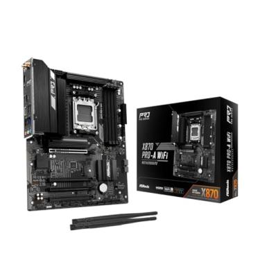 Imagem de ASRock Placa-mãe X870 Pro-A WiFi ATX - AMD AM5 Ryzen 9000/8000/7000, DDR5 8000+(OC), PCIe 5.0, Dual USB4 Type-C, Wi-Fi 7, 2,5GbE