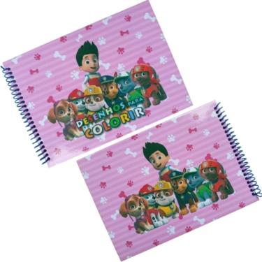 Imagem de Livro de Colorir Patrulha Canina Capa Dura 40 Desenhos Frente e Verso