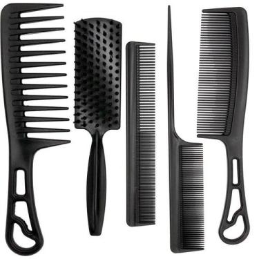Imagem de Kit Família 5 Pentes Valência Preto - Fábrica de Utilidades