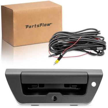 Imagem de PartsFlow Kit adicional de câmera de visão traseira com chicote de fiação e alça de porta traseira serve para Ford F150 FL3Z9943400BA 2015 2016 2017 2018