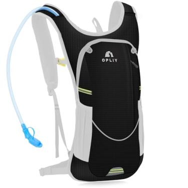 Imagem de Mochila de hidratação OPLIY, mochila de hidratação com 2 L de hidratação, leve, para corrida, água, mochila para mulheres, homens, crianças, Preto