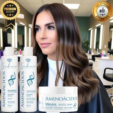 Imagem de Kit Shampoo E Condicionador Todos Tipo De Cabelo Com Aminoá - Sedona C