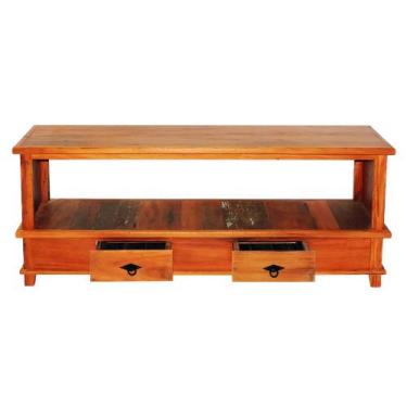 Imagem de Rack Aparador Lorena 1,5M com 2 Gavetas Madeira Maciça Natural - MHM M