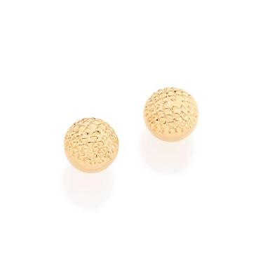 Imagem de BRINCO FORMADO POR BOLA DE 5MM FOSCA  MED 5MM DE DIÂMETRO  Brinco femi