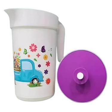 Imagem de Jarra IIlúmina 2L Camiinho das floes = T U P P E R W A R E = | Vai Deitada Na Geladeira Sem Vazar