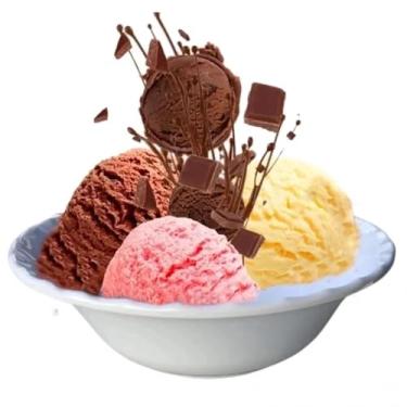 Imagem de Tigela Melamina 370ml Kit 6 Bowl Redondo (Branco)