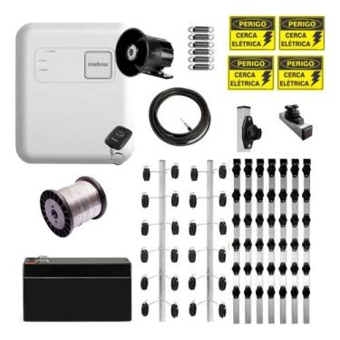 Imagem de Kit Cerca Elétrica Industrial Intelbras 20m 2 Cantos Wi-fi