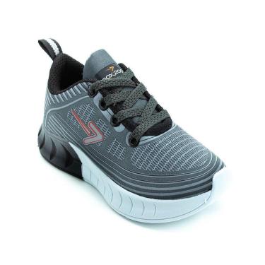 Imagem de Tênis Infantil Menino Box 200 BK1712 - Cinza-Masculino