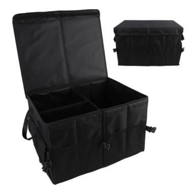 Imagem de Fabater Organizador do Porta -malas de Carros, Organizador de Armazenamento de Carros Dobrável Com Organizador de Tronco Dobrável de Grande Capacidade para SUV de Carro, (60L, com tampa)