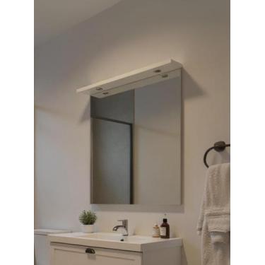Imagem de Espelho para Banheiro Com Led 80cm Mdf Branco - On Móveis