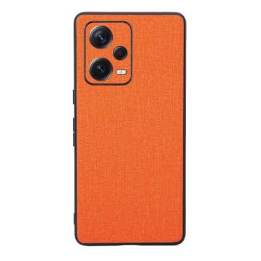 Imagem de Capas Compatível com Xiaomi Redmi Note 12 PRO,Design de padrão de tela,Pproteção completa de 360°,Pplástico macio,Proteção contra quedaOrange