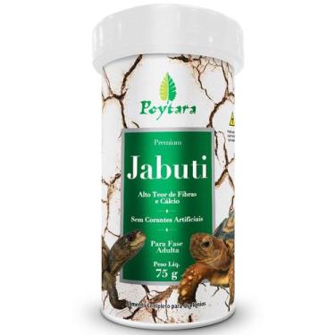 Imagem de Ração Para Répteis Alimento Poytara jabuti 75g