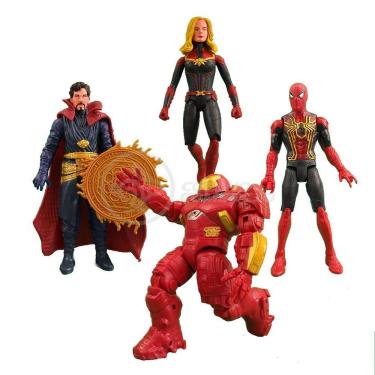 Imagem de Kit Cartela Com 4 Bonecos 15cm Vingadores End Game 15