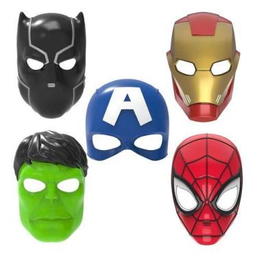 Imagem de Mascara Infanti Herói Marvel Homem Aranha Hulk Pantera Negr - semaan, 