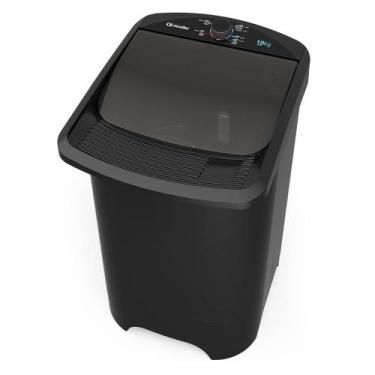 Imagem de Tanquinho Mueller 10 Kg MLT10C Lavagem por Turbilhonamento Preto 110V,