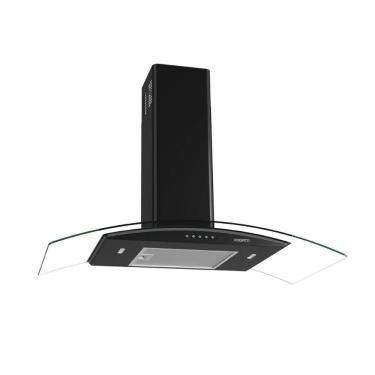 Imagem de Coifa de Parede Fogatti Clean 90cm Vidro Curvo, Sucção Silenciosa, 3 Velocidades, Led, Função Exaustor e Depurador