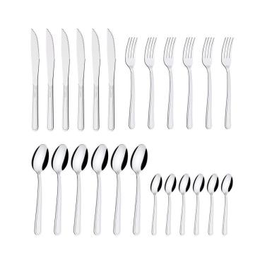 Imagem de Faqueiro Inox 30 Peças Ipanema + 2 Faqueiros Inox 24 Peças