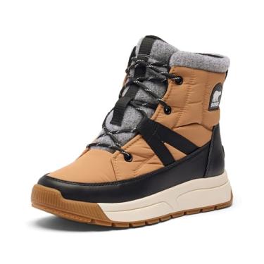 Imagem de Sorel Bota feminina Whitney II cano médio impermeável, Tawny Buff/Preto, 35