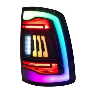 Imagem de INTERSGROUPAL Compatível RAM 2009-2018 RAM 2013-2018 RAM 2500 RGB Sinais de partida e seta dinâmicos, montagem de luz traseira LED esquerda e direita, 1 par (moky)