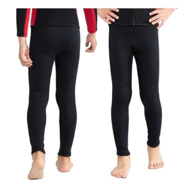 Imagem de REALON Calça de neoprene para crianças, meninos e meninas, 3 mm, para esportes aquáticos, surfe, natação, snorkeling, caiaque