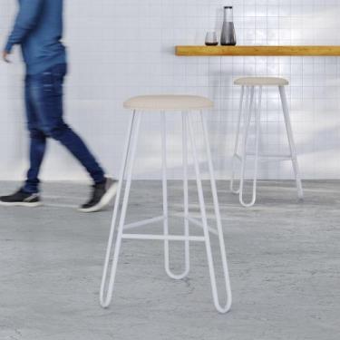 Imagem de Conjunto com 4 Banquetas Altas Ginger - Compace Decor