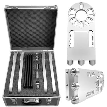 Imagem de ZKTOOL Kit de ferramentas de alívio de estresse de chassi automotivo de 4 peças, ferramenta de reposição de ajuste de bucha para buchas de 4, 5, 6 furos, buchas de linha de tração de alinhamento de