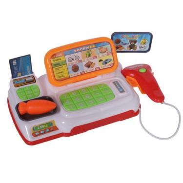Imagem de Caixa Registradora Brinquedo Mercadinho Infantil Com Som - Futuro