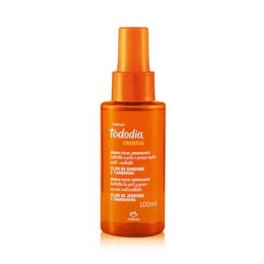 Imagem de Natura Tododia Bruma Facial Energizante, Flor de Gengibre e Tangerina, 100ml, Hidratação Imediata com Vitamina E